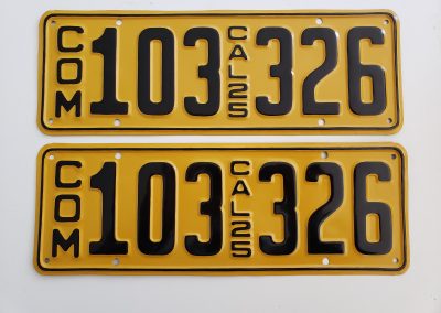 NEW PAIR OF 1920 TO 1928 VINTAGE STYLE CALIFORNIA LICENSE PLATE FRAMES ! 