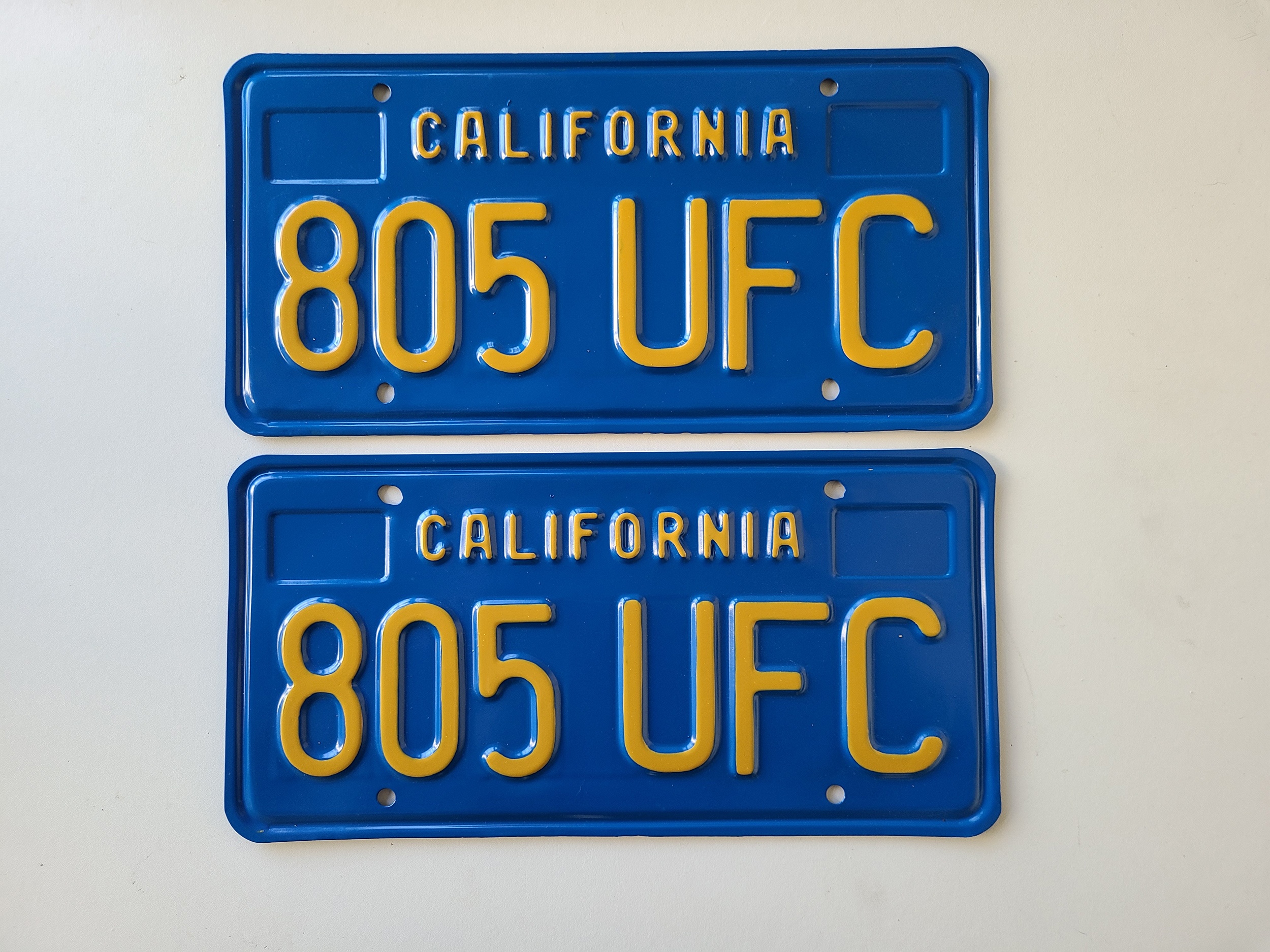 805 California License Plate Sticker
